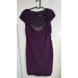 ADRIANNA PAPELL

- Purple ruched dress